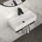 21"X12" Wall-Mounted Rectangular Ceramic Bathroom Sink