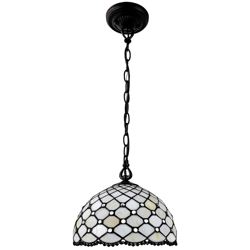 Luminaire suspendu en forme de dôme à 1 lumière Lucious