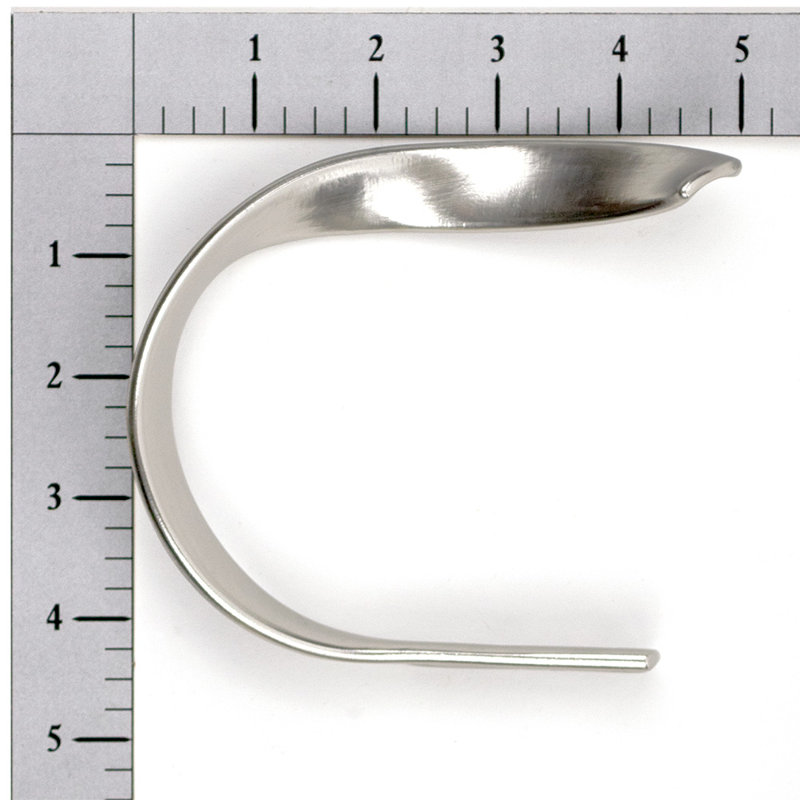 Presley Drapery Curtain Holdback, Plated Brushed Nickel