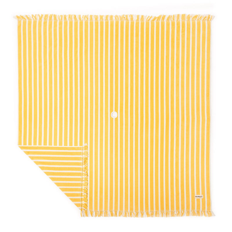 Beach Blanket, Yellow/White