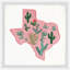 « Pink Texas »-impression de peinture encadrée sur papier-618840259