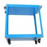2-Tier Heavy Duty Steel Mechanic Utility Tool Cart on Wheels for Garage, Workshop, Warehouse