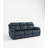 Genuine Leather Non-Power Reclining Sofa With Drop Down Table
