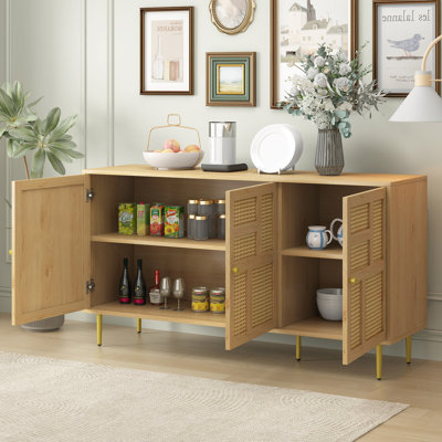 Modern Entertainment Center Console Table for Living Room