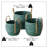 3 Piece Green Wicker Basket Set
