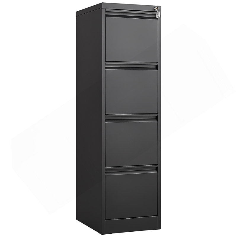 4 Drawer Vertical File Cabinet With Lock,Filing Cabinet, Metal Filing Cabinet For Home Office Organizer Storage Cabinet Letter Size/A4/Legal File