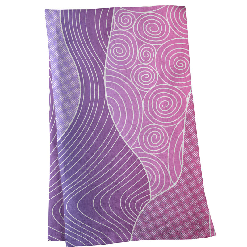 Tea Towel Kitchen Towel, Cotton Twill, Purple/Pink