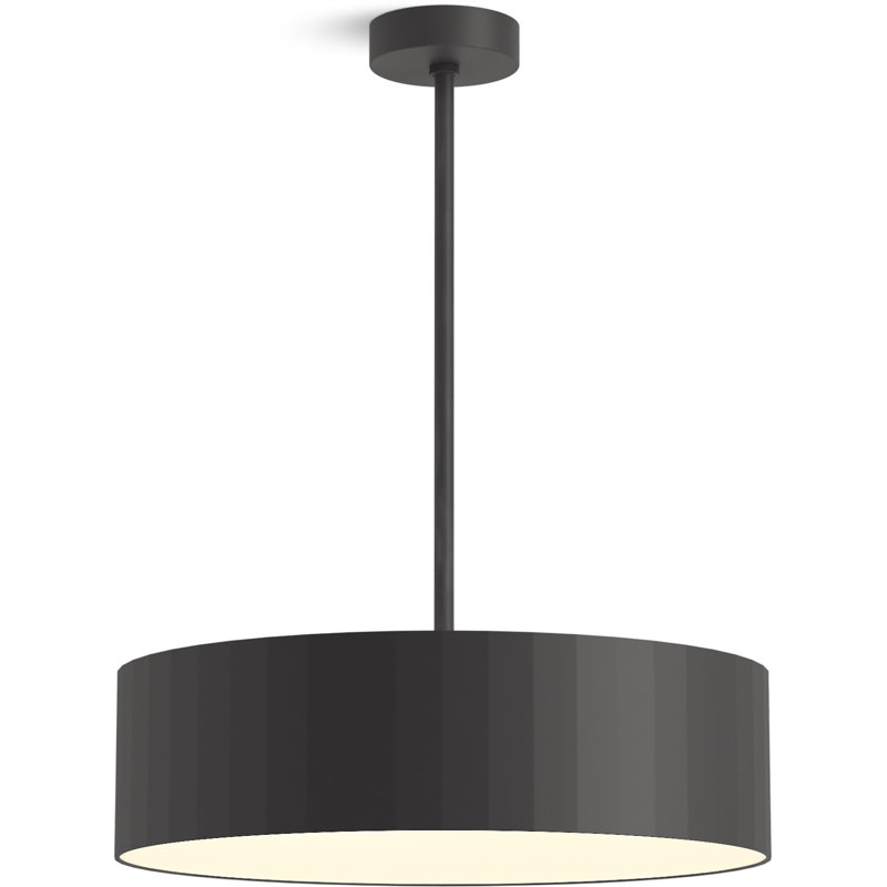 Simpalo 28-In LED Chandelier, Matte Black