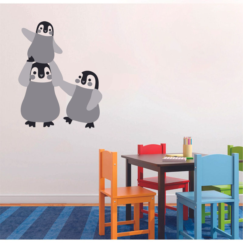 Adhésif décoratif pingouins, H 40 po x l 20 po