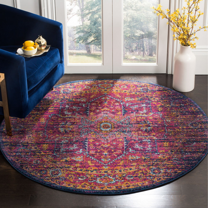 Allard Performance Oriental Rug, Round 5'1"