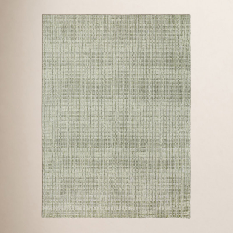 Kalise Bella Hand Tufted Wool Siba Rug, Rectangle 7'9" x 9'9", Green