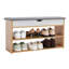 Linen Upholstered Bench