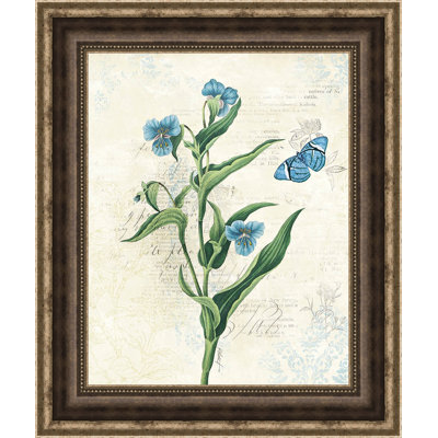 « réservé blue i crop », impression encadrée