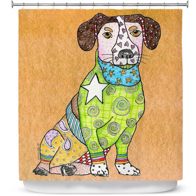 Rideau de douche simple jack olivier dog