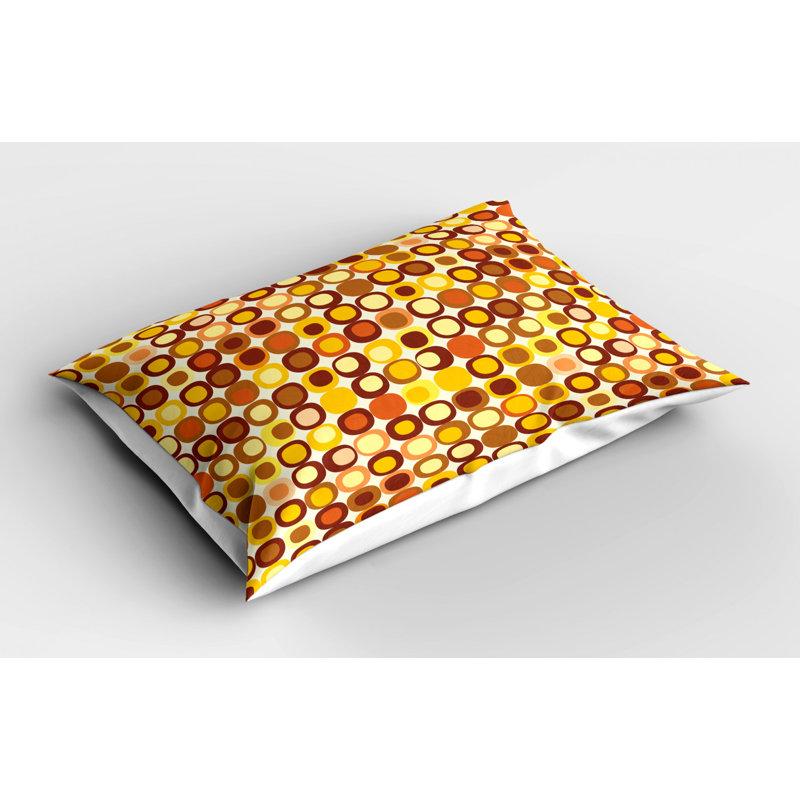 Retro Polyester Polka Dots Sham Set, King