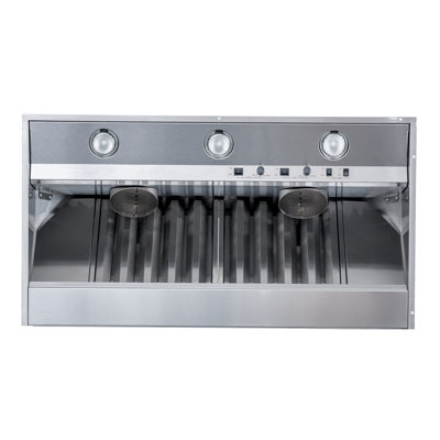 PROLINE 46-Inch Professional Range Hood Insert (For 48 Inch Range Hoods), Variable CFM, Stainless Steel, Halogen Lighting, ULTRA Quiet, 4 Speed, 3-Year Warranty, Dishwasher-Safe Filters