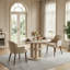 Chaise d'appoint rembourrée en bois massif avec accoudoirs-509341758
