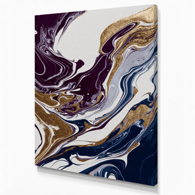 Abstrait art fluide sur toile grise 15