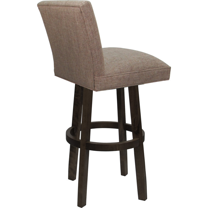 Basin , Beige Seat/Dark Walnut Frame
