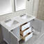 Ensemble de meuble-lavabo double de 60 po avec miroir Denice
