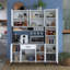 Armoire polyvalente moderne, blanche, 63,0 x 78,0 x 15,7 pouces | Panneau de particules 100% mélamine de qualité E1, épaisseur: 0,7 pouce | Solution de rangement élégante pour la maison ou le bureau, design durable et élégant