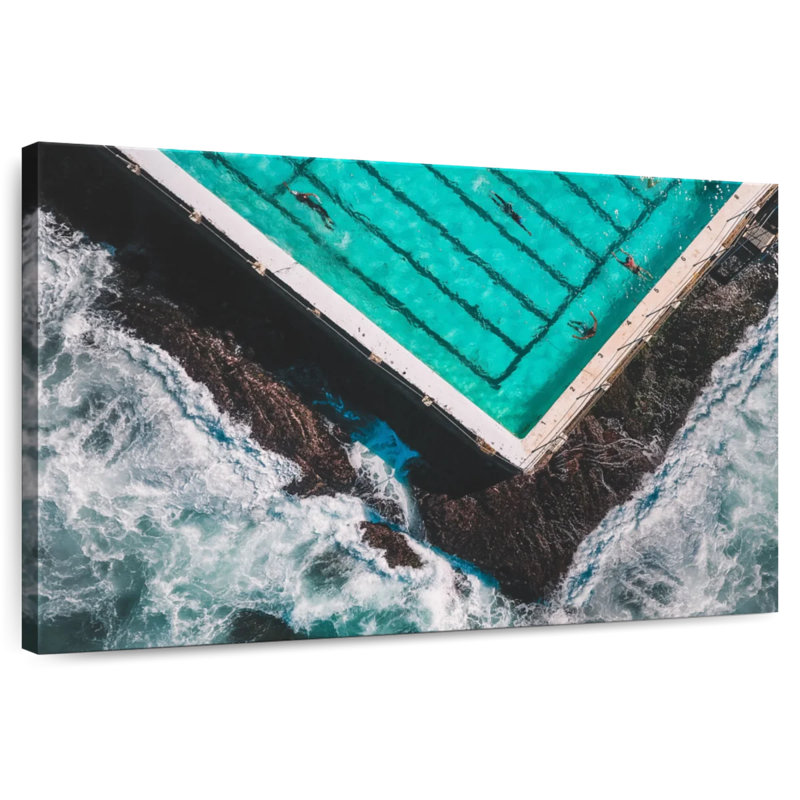 Rorry The Pool By The Beach, 34" H x 51" W