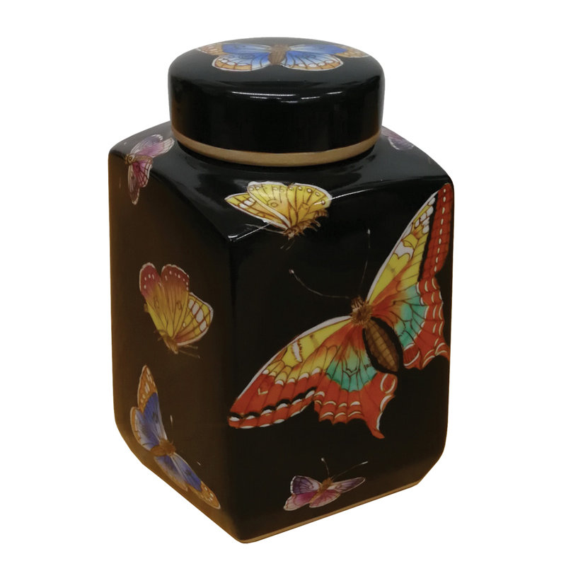 Handcrafted Porcelain China Decorative Jar 1