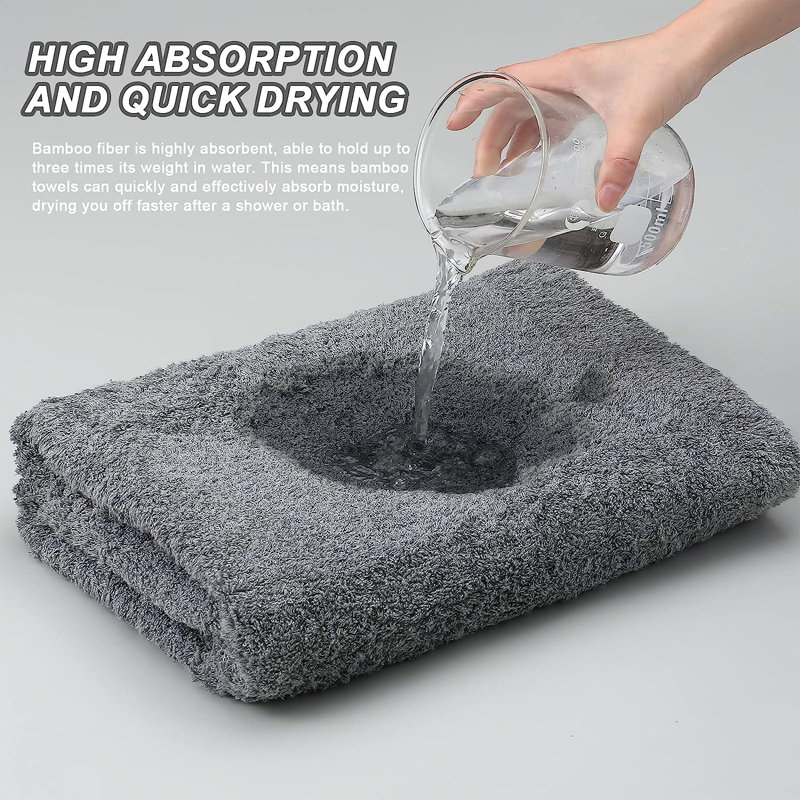 Dylynn Cotton Blend Bath Towel, Gray