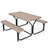 Dion 4 - Person Patio Dining Set Rectangular Table-1779235024