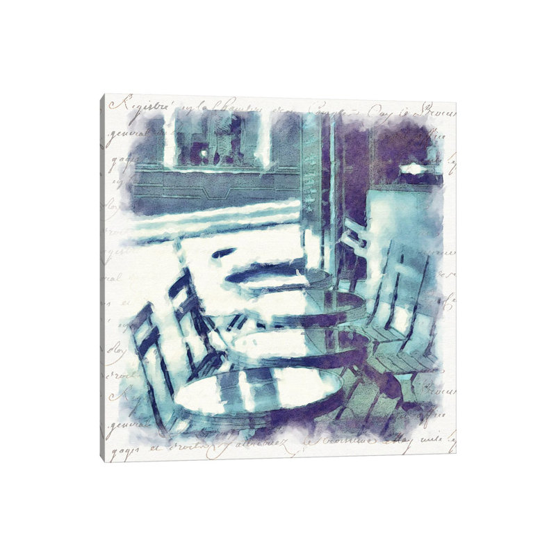 Paris in Blue III 1 Piece Wrapped Canvas Wall Art, 66.04 cm H x 66.04 cm W x 1.91 cm D