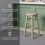 Swivel Solid Wood Counter Stool-112246546