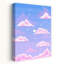 Dreamy Pink Clouds Dreamy Ethereal Serene Landscape Nature Wall Art Print 1 Piece Wrapped Canvas Wall Art-627721457