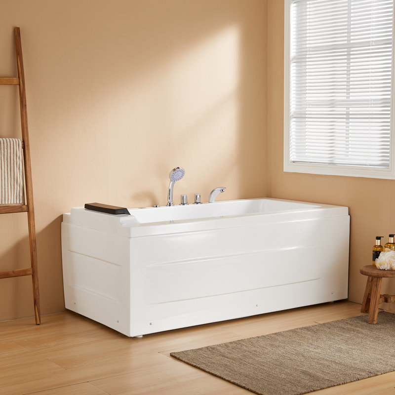 Baignoire tourbillon 59 "avec drain à droite, Oui