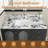 Rectangular Bathroom Vanity Top With Undermount Ceramic Sink, 1 Pre-Drilled Hole