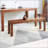 (1.2M) Walnut Color Natural Oak Wood For Dining Bench Table Bench For Living Room-1028662226-1028662236