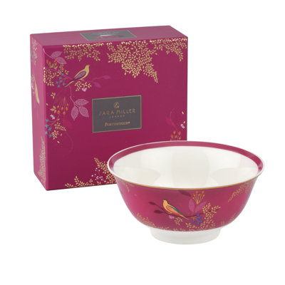 Sara Miller Chelsea Portmeirion Sm Chelsea Collection Candy Bowl 6" Pink