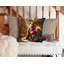 Irish Setter and Santa Claus Throw Pillow-101410339