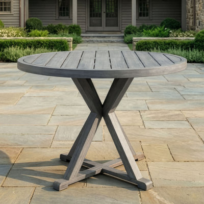 Table de patio en aluminium toutes saisons Martha Stewart Bedford