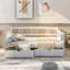 Lit de jour simple en bois avec deux tiroirs-70102169-70102173