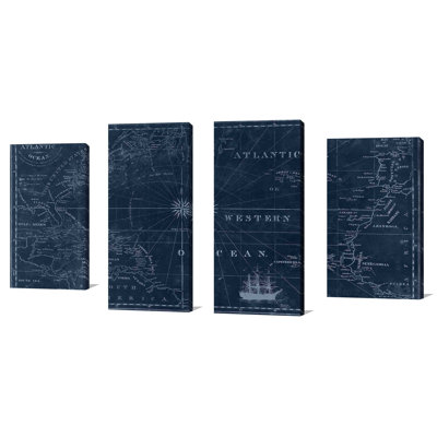 " Sailing Map " 4 - Pieces
