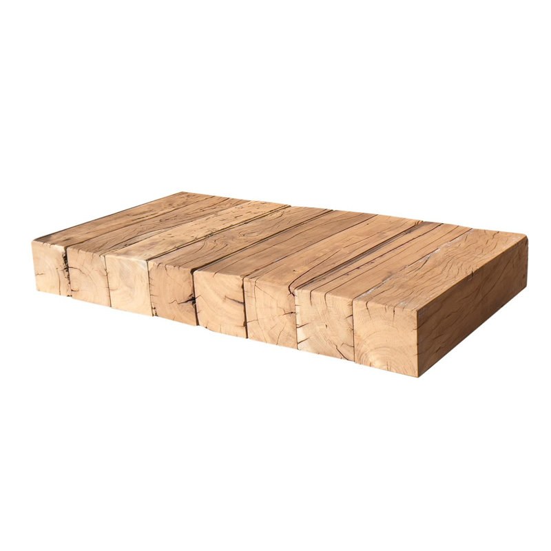 Ultramodern Low Laying Solid Wood Coffee Table