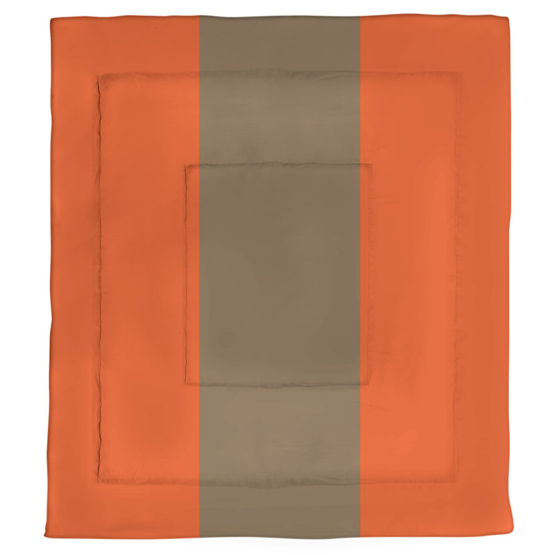 Édredon simple réversible Baltimore Baseball, Édredon grand, Orange / doré / orange