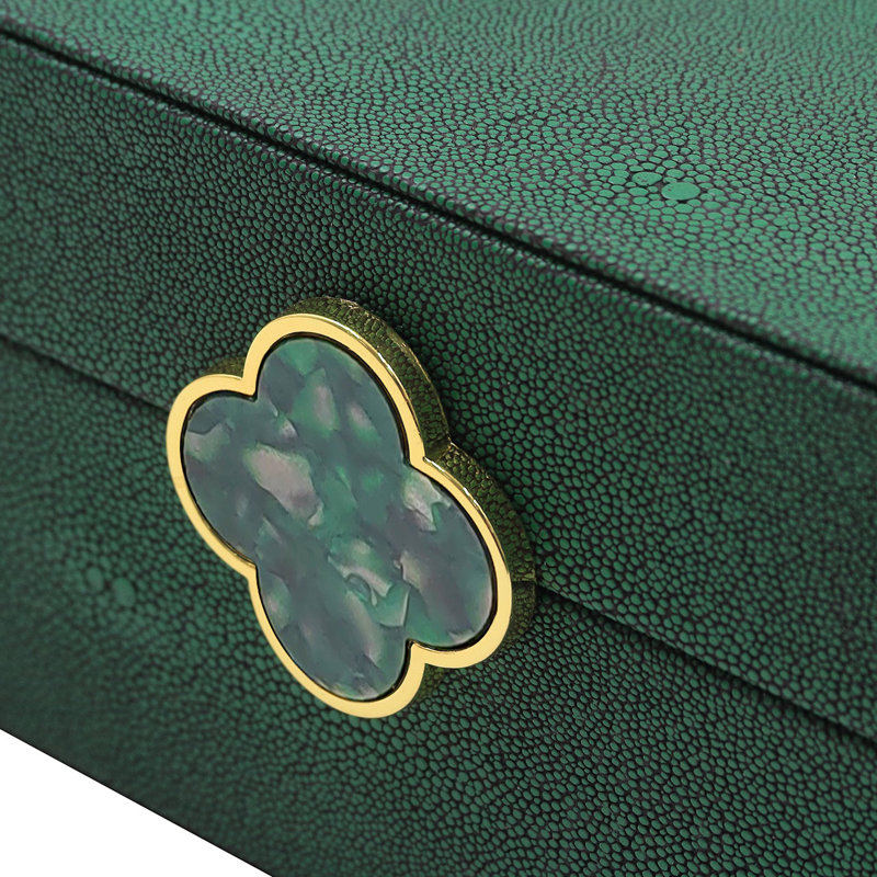 Chic Faux Litchi Jewellery Boxes, Storage Decorative Case