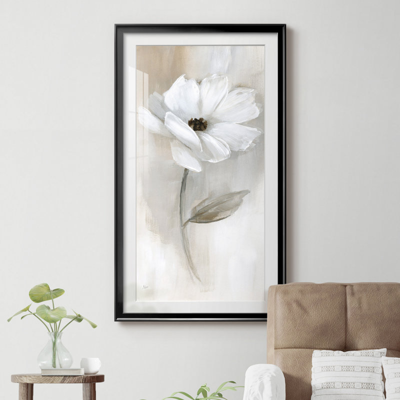 " Sheer Elegance I " Painting Print, Black, 14.5" H x 26.5" W