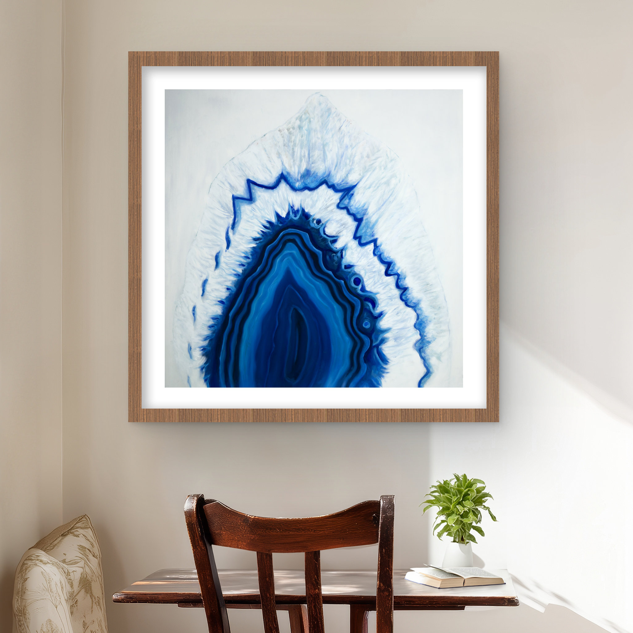 Lark Manor™ Agate Geode Slice Print | Contemporary Bedroom Decor Art ...