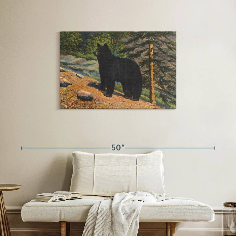 Brampt Black Bear, 24" H x 36" W
