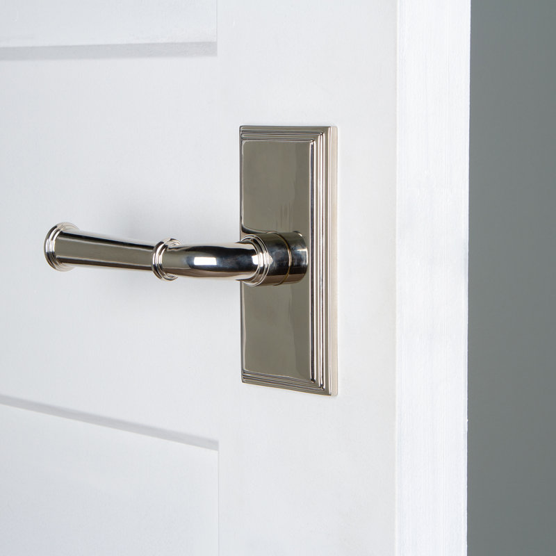 Grandeur Carré Plate Double Dummy with Georgetown Lever, Polished Nickel