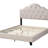 1Pc Queen Size Bed Adjustable HB Light Brown Polyfiber Tufted Upholstered Wooden Bedframe(Bed)-1786574387-1786574384