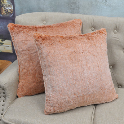 Tip Dyeing Light Square Pillow Cover