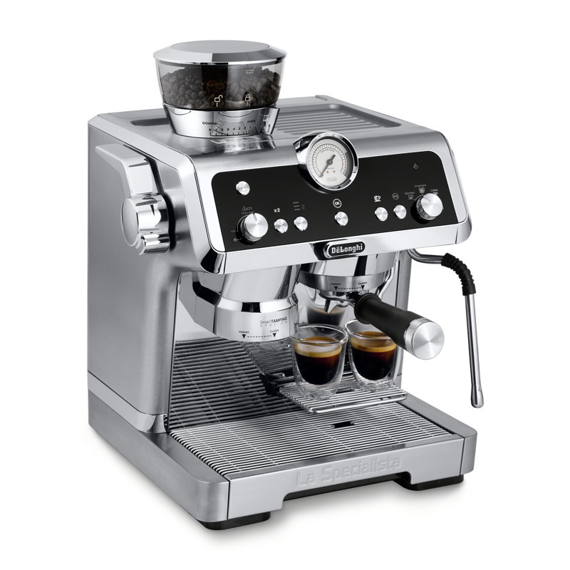 De'Longhi La Specialista Espresso Machine with Sensor Grinder, Advanced Latte System & Hot Water Spout, Chrome